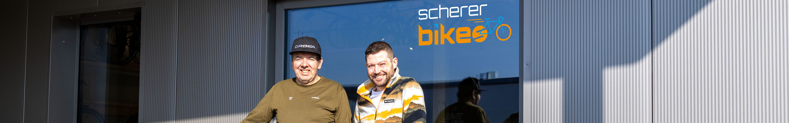 Unser Fahrrad-Team: Matthias und Benno